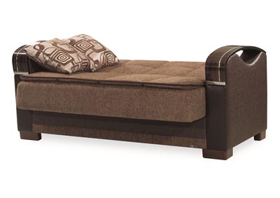 Bristol Brown Chenille Love Seat,Ottomanson (Previously Casamode)